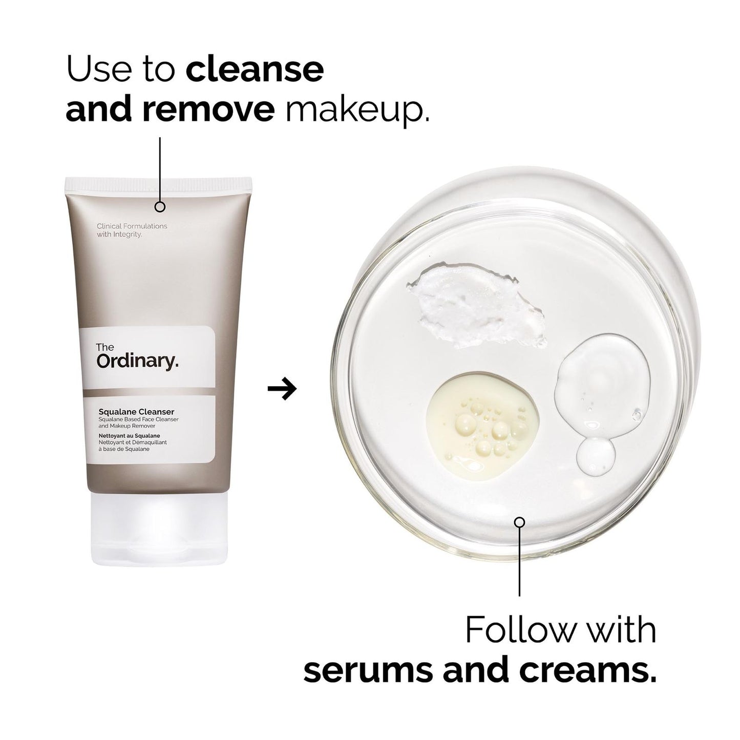 The Ordinary  Squalane Cleanser Hydrating Makeup Remover